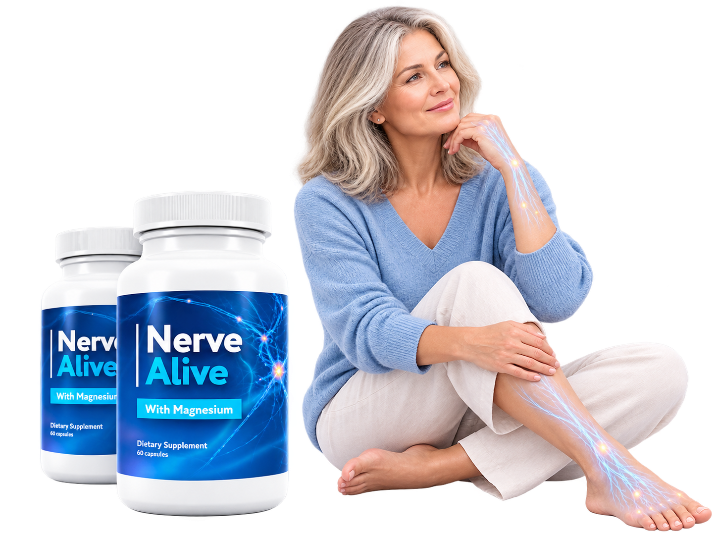 Nerve Alive with an educational visualization of nerve-related sensations in the hands and feet